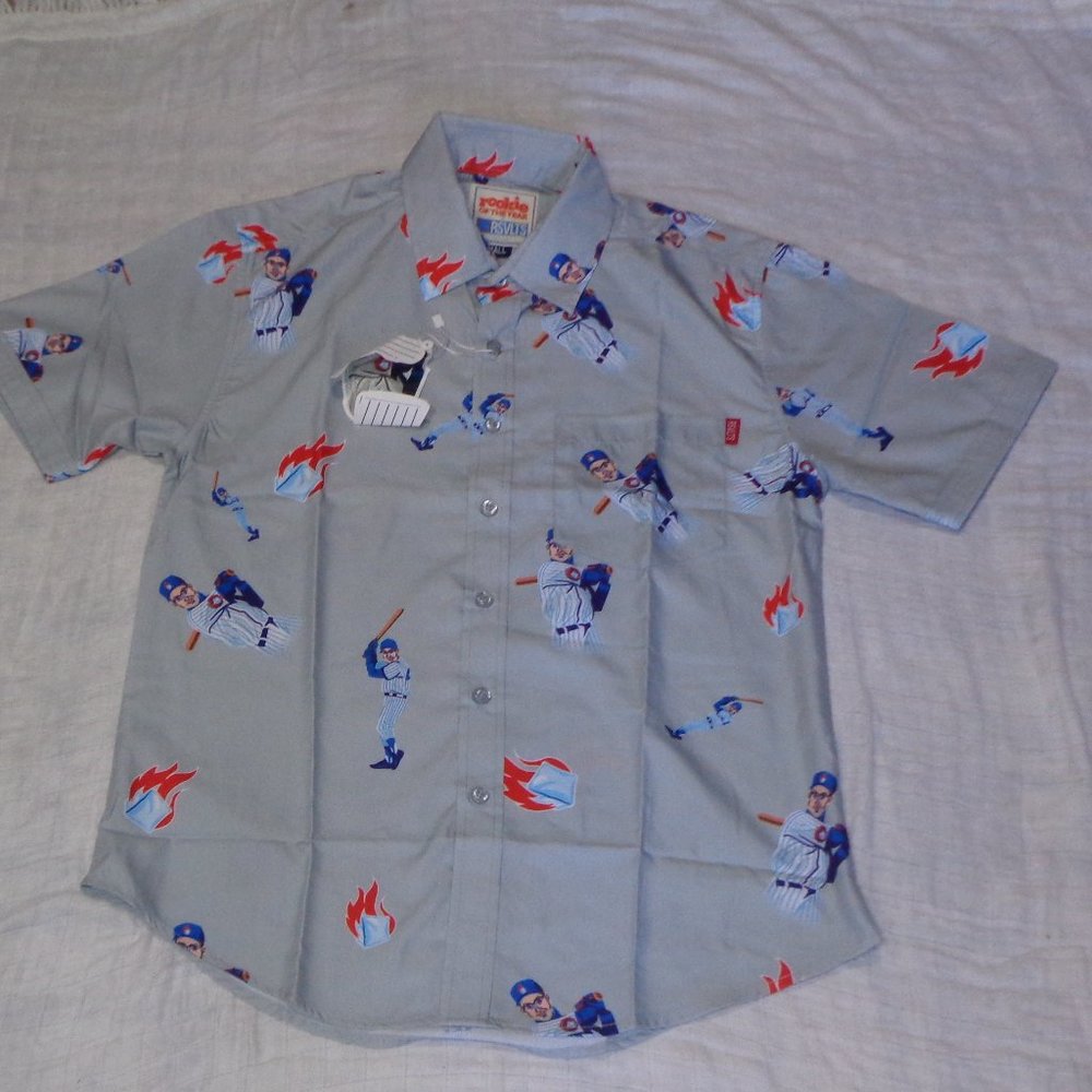 RSVLTS Rookie of the Year Hot Ice Phil Brickma Button Up Shirt Size Small Adult